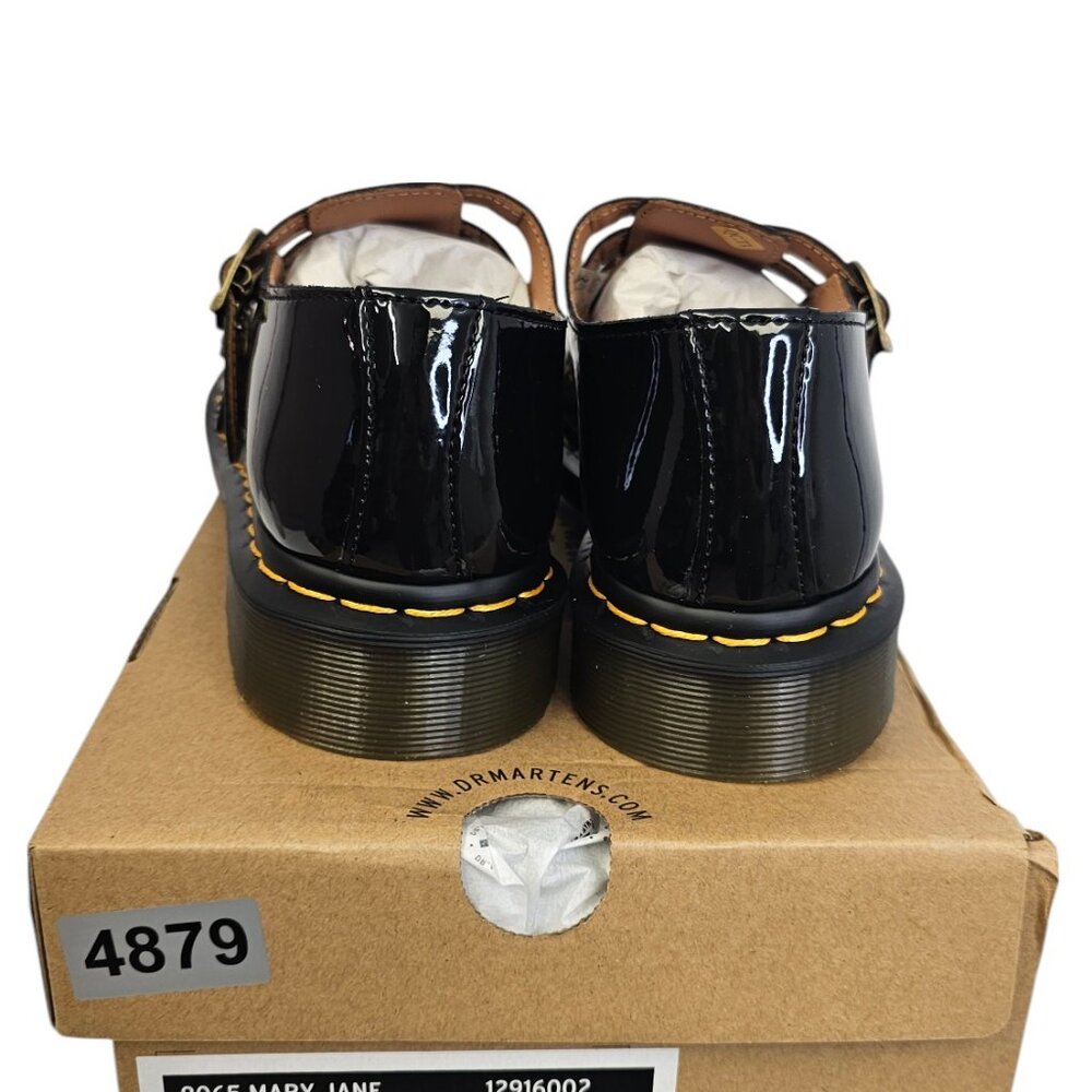 Dr. Martens Womens Classic Mary Jane Loafer, Black Patent Lamper, Leather Sz 10 - Picture 4 of 7
